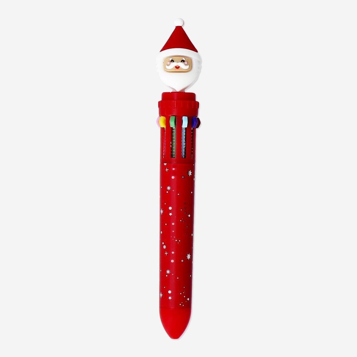 Multicolour ballpoint Pen Santa