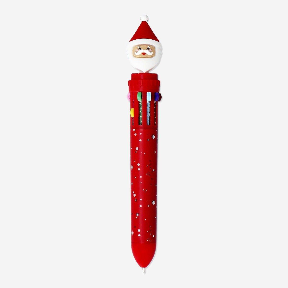 Multicolour ballpoint Pen Santa