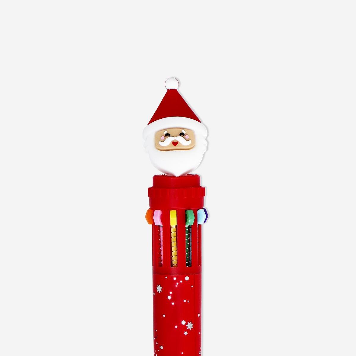 Multicolour ballpoint Pen Santa