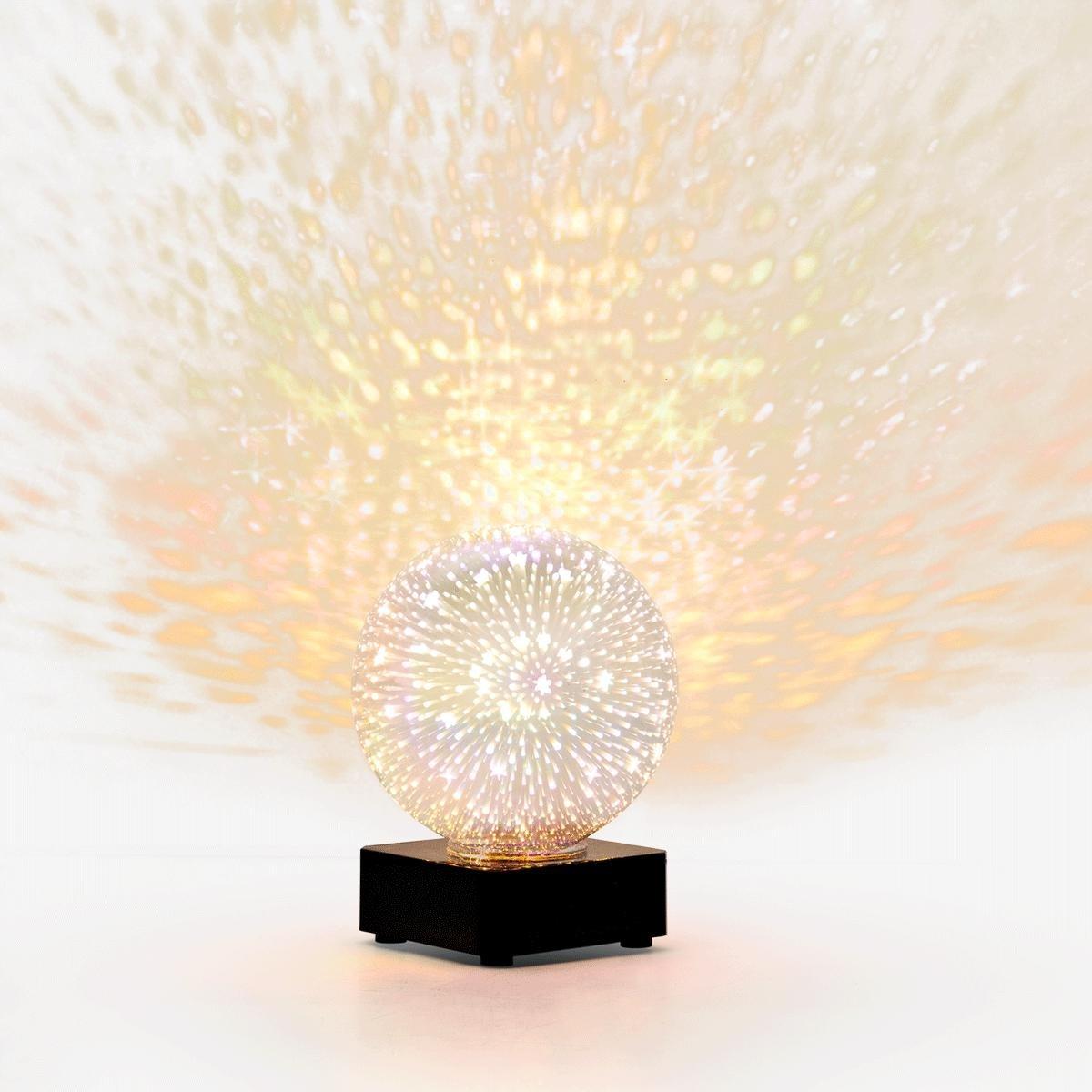 Multicolour cosy lamp with starry night effect