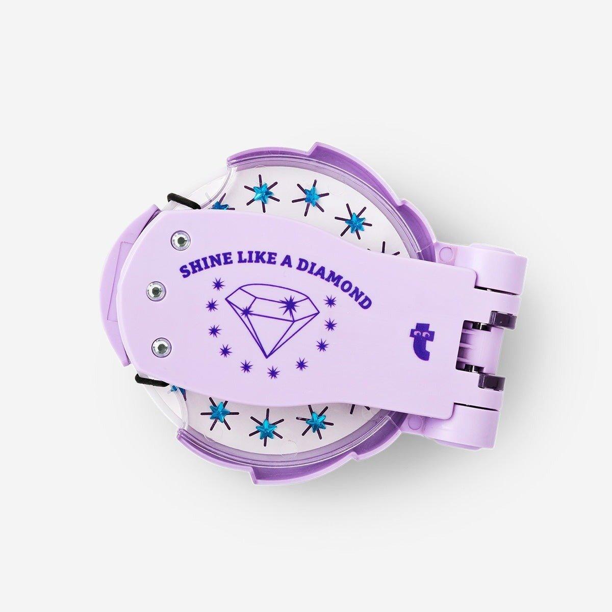 Purple gingerbread design carrying bag