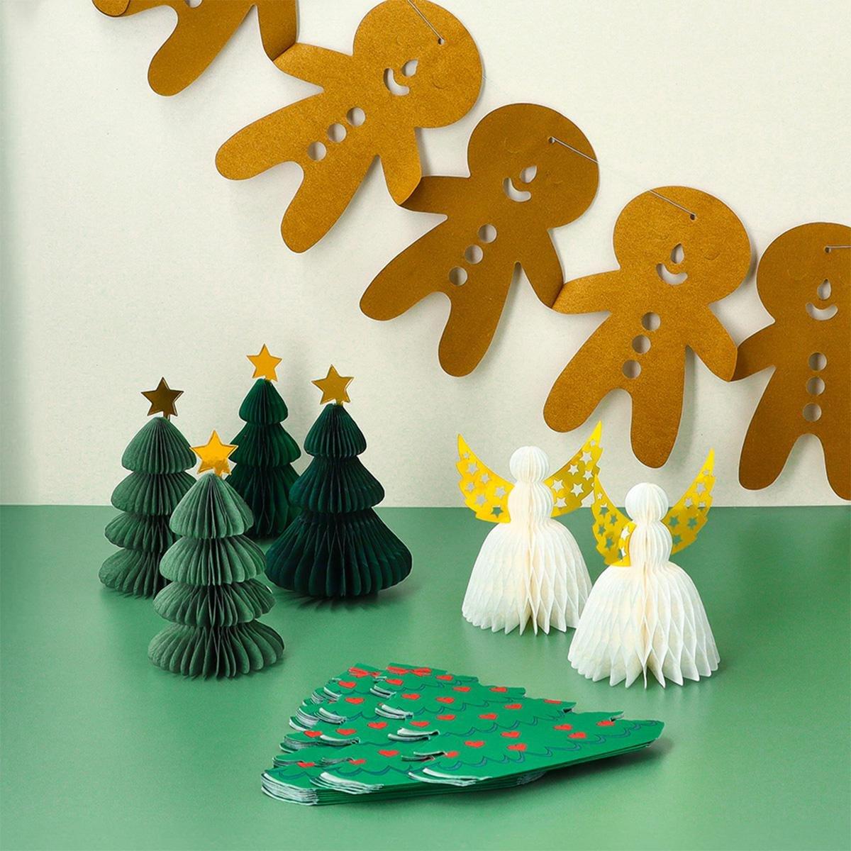 Brown Gingerbread People Paper Garland - 300 Cm