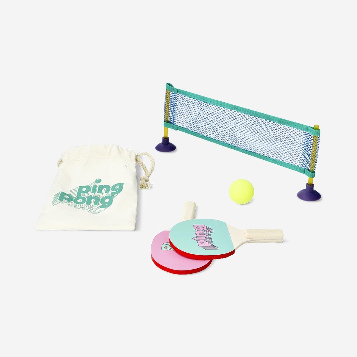 Multicolour Palm Sized Table Tennis Set