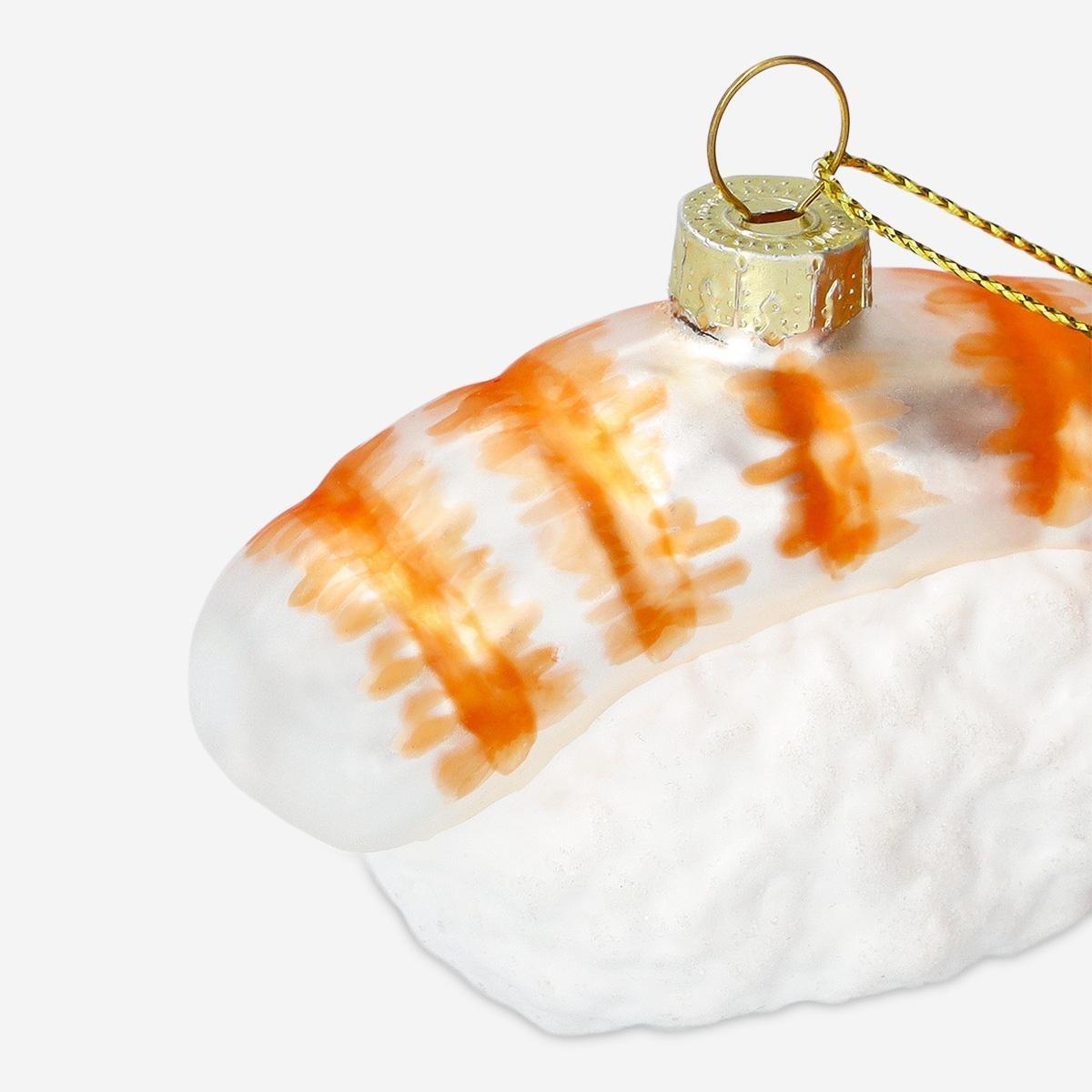 Multicolour Bauble Sushi Nigiri W Shrimp G Lass