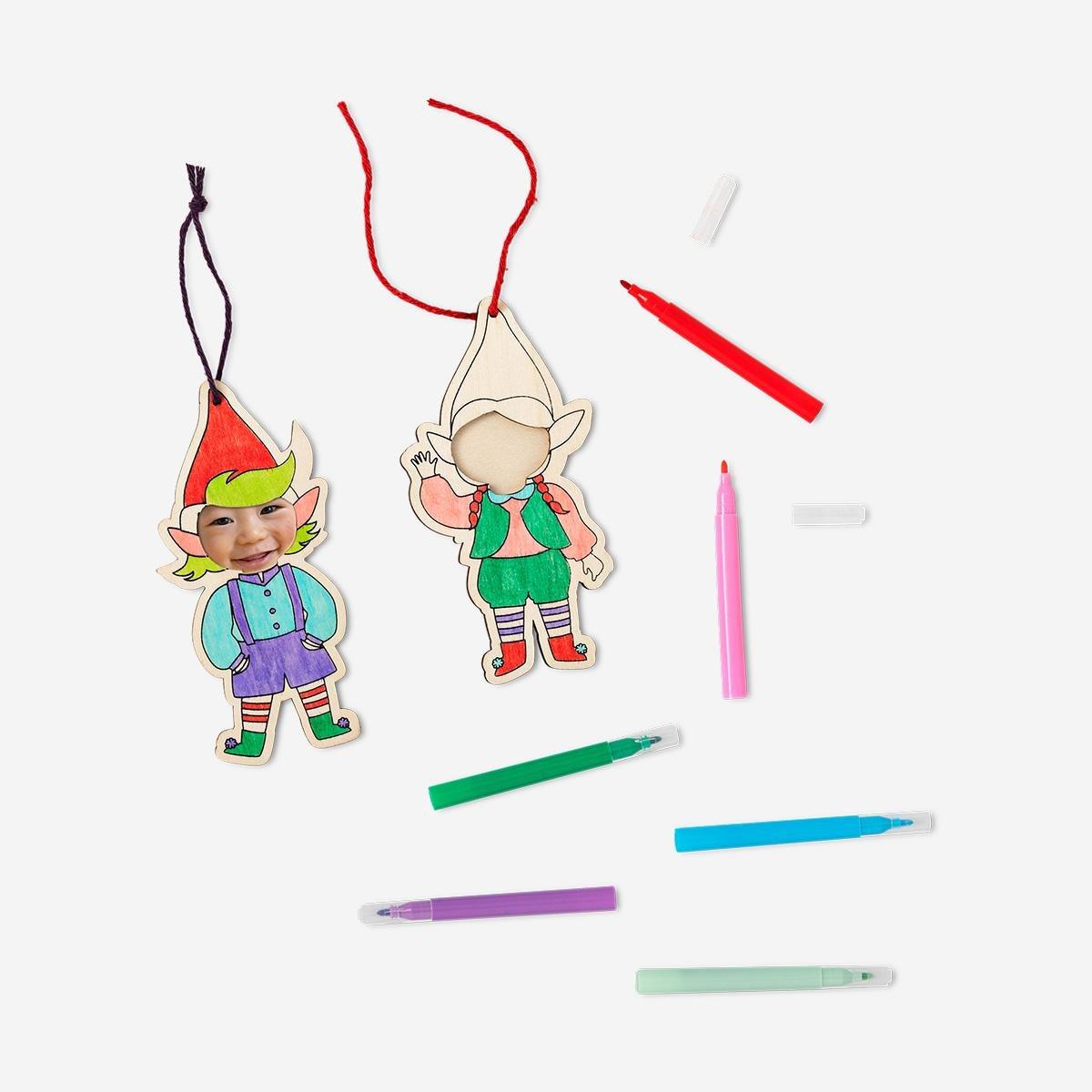 Multicolour Diy Ornaments Place Your Own Photos - 2 Pcs