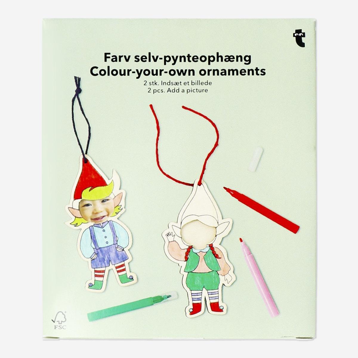 Multicolour Diy Ornaments Place Your Own Photos - 2 Pcs