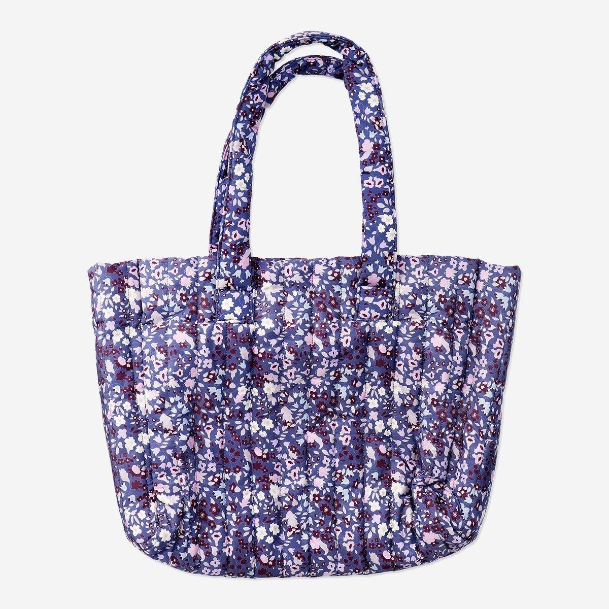 Multicolour quilted floral bag