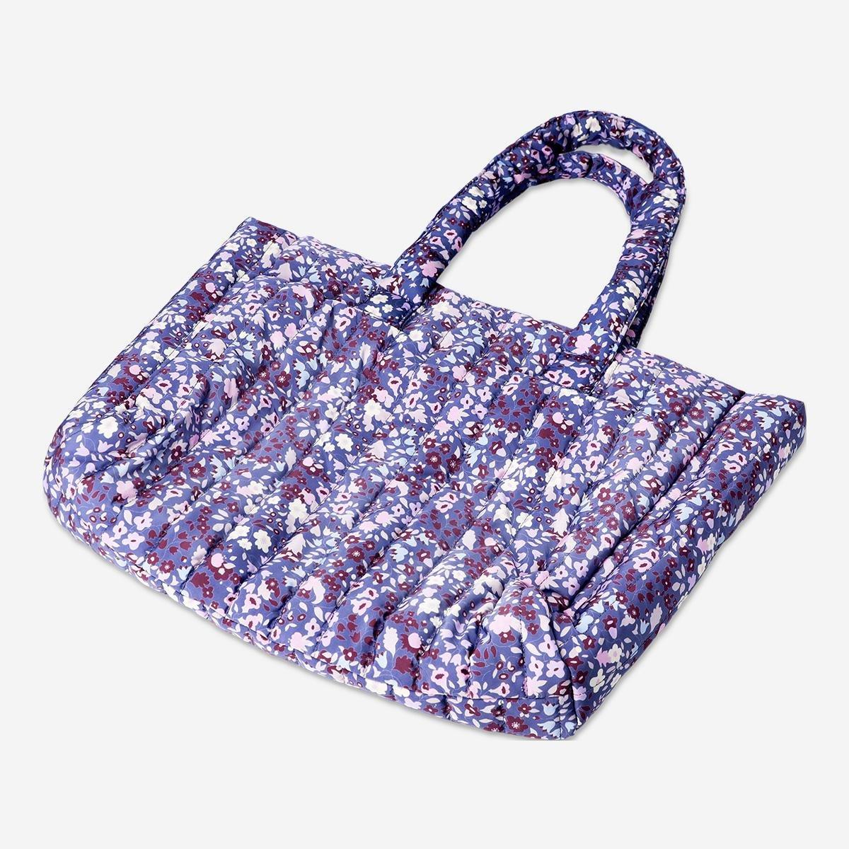 Multicolour quilted floral bag