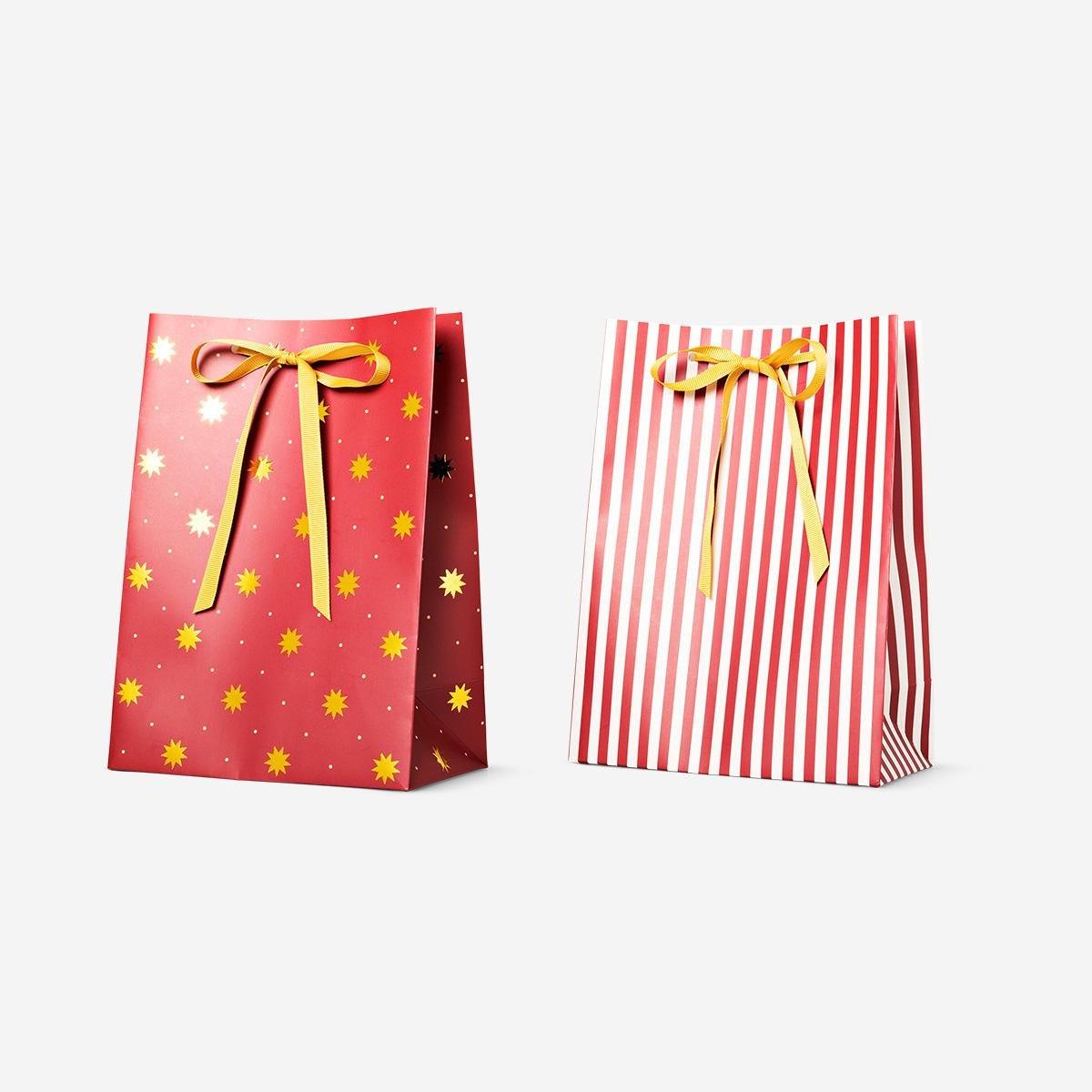 Multicolour gift bags - 2 pcs