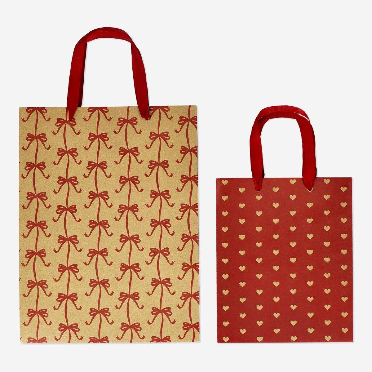 Multicolour christmas gift bags - 2 pcs