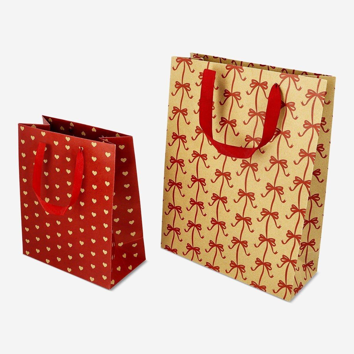 Multicolour christmas gift bags - 2 pcs