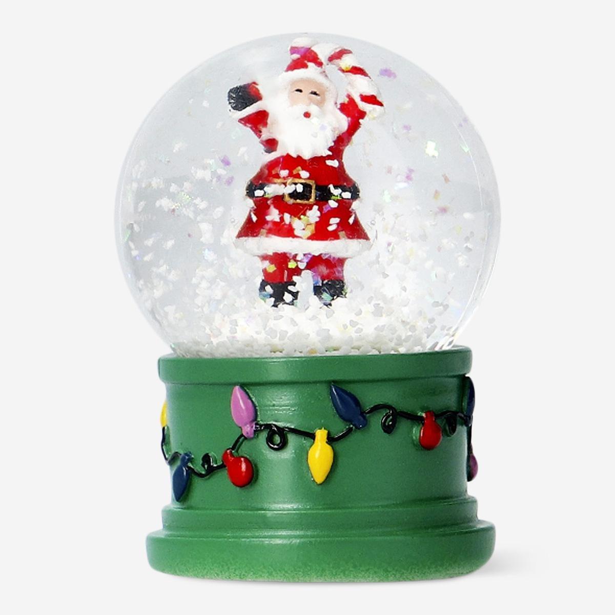 Multicolour Snow Globe With Santa - 6 Cm