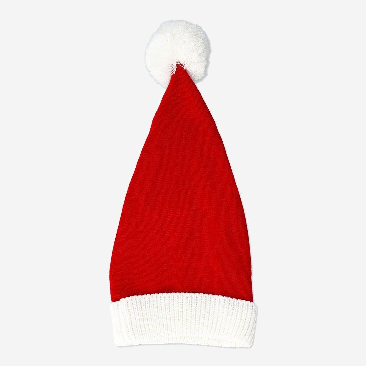 Red Knitted Santa's Hat - For Kids