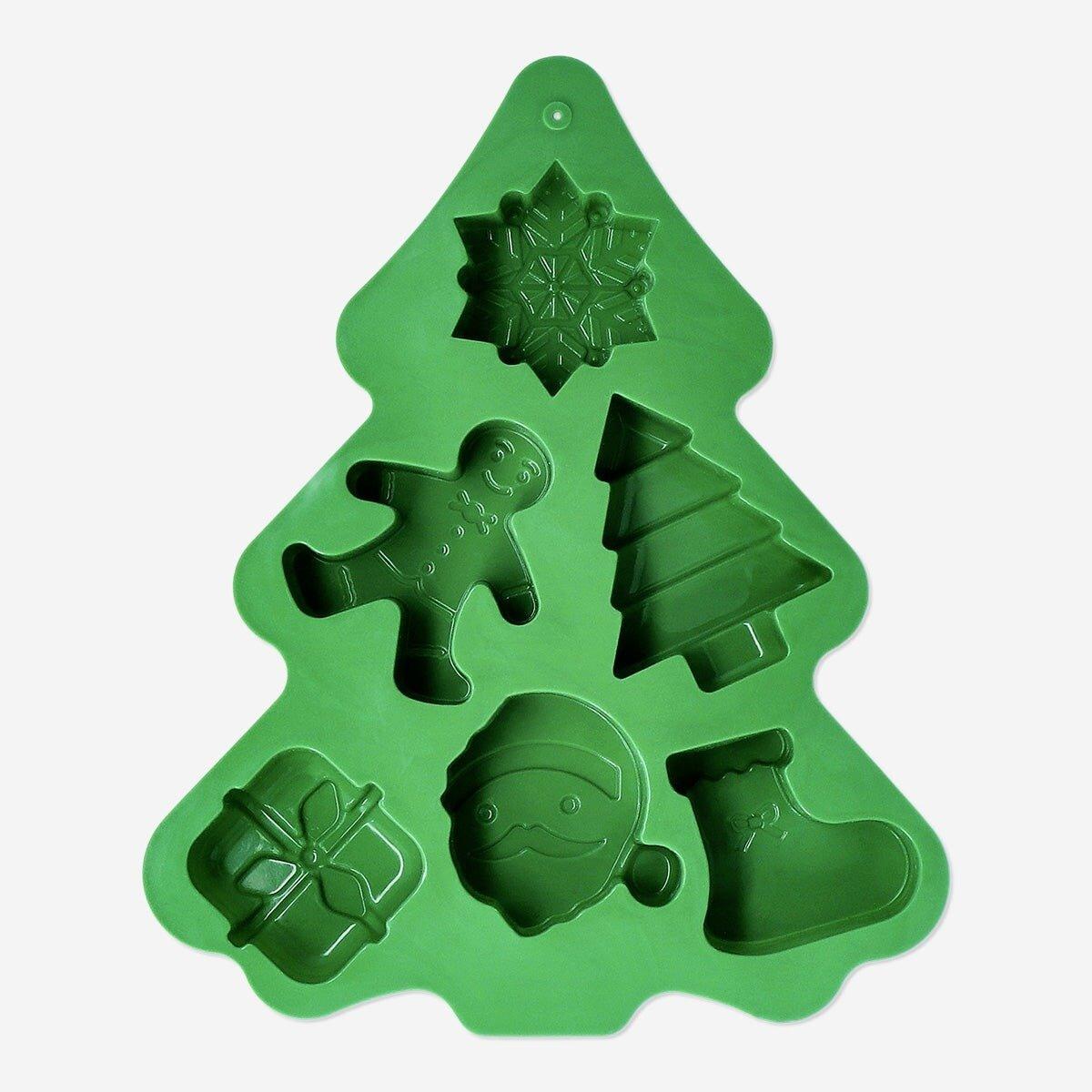 Green Christmas Tree Shaped Baking Mold