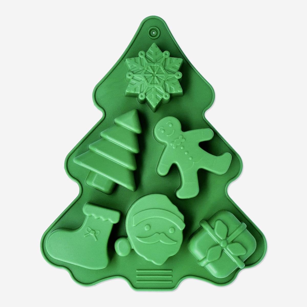 Green Christmas Tree Shaped Baking Mold