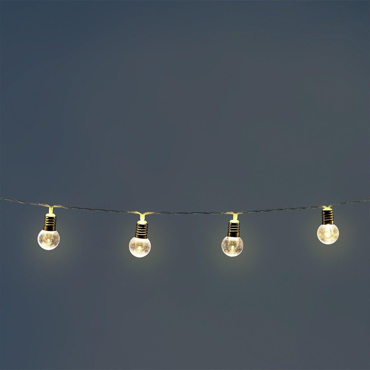 Multicolour Outdoor String Lights With Clear Bulbs - 390 Cm