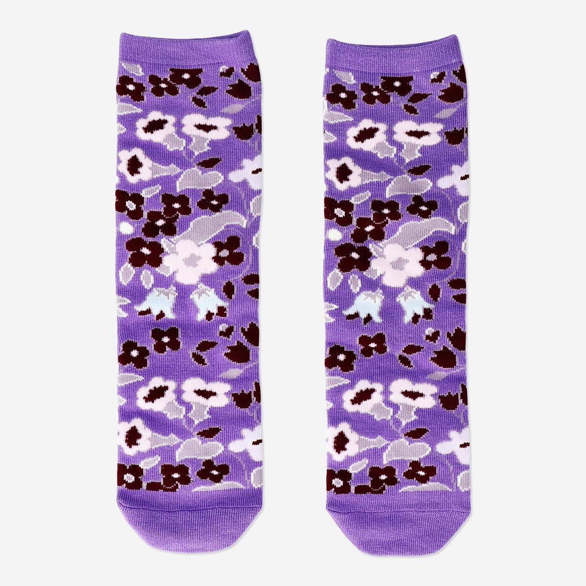Multicolour floral socks in size 38/40