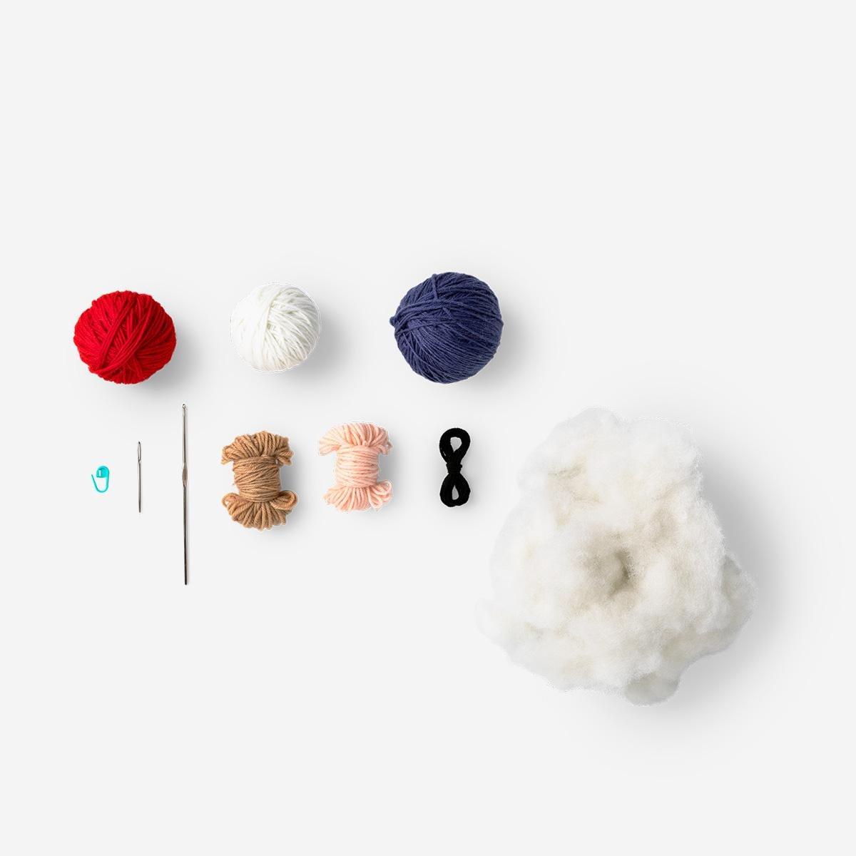 Multicolour Diy Crochet Penguin Kit