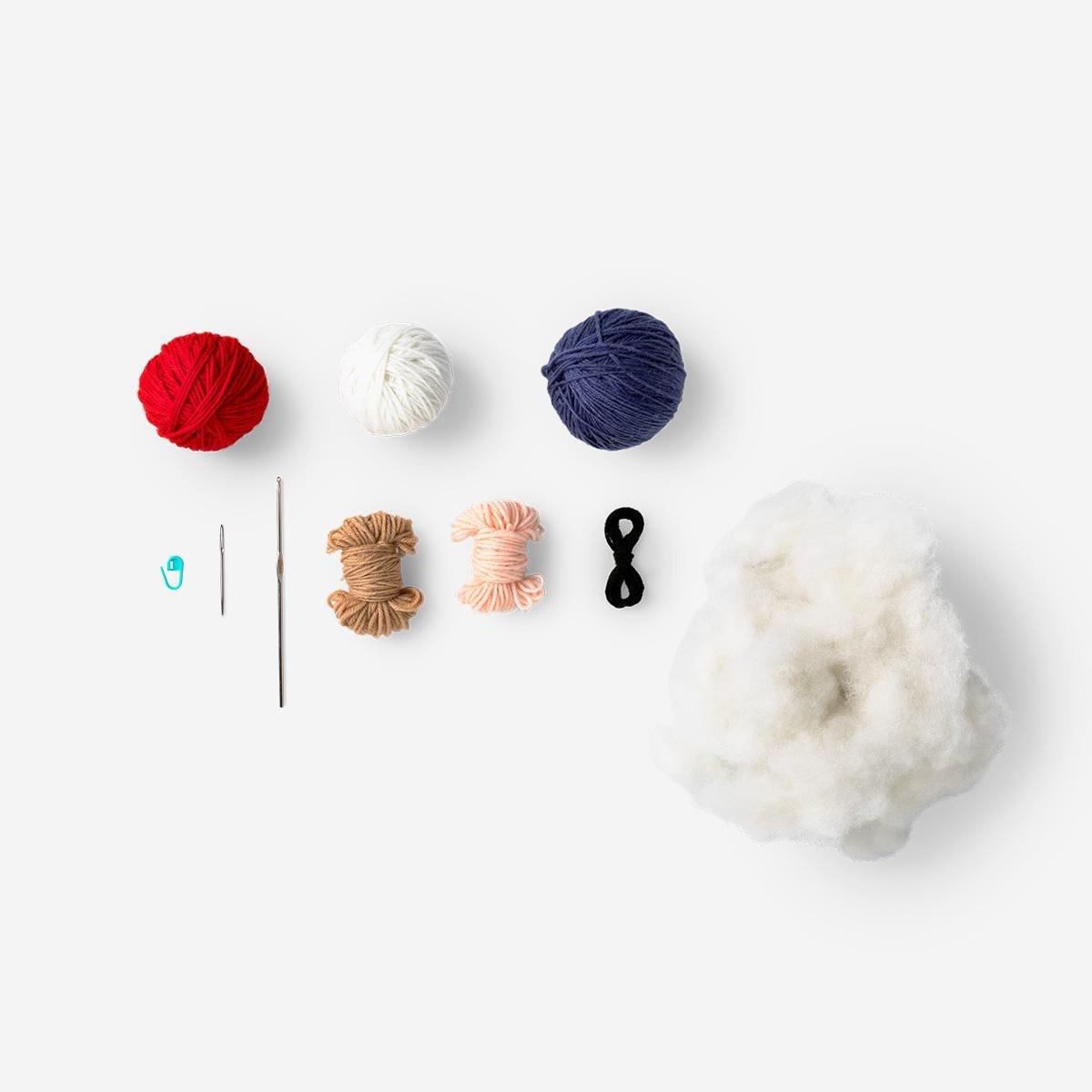 Multicolour Diy Crochet Penguin Kit