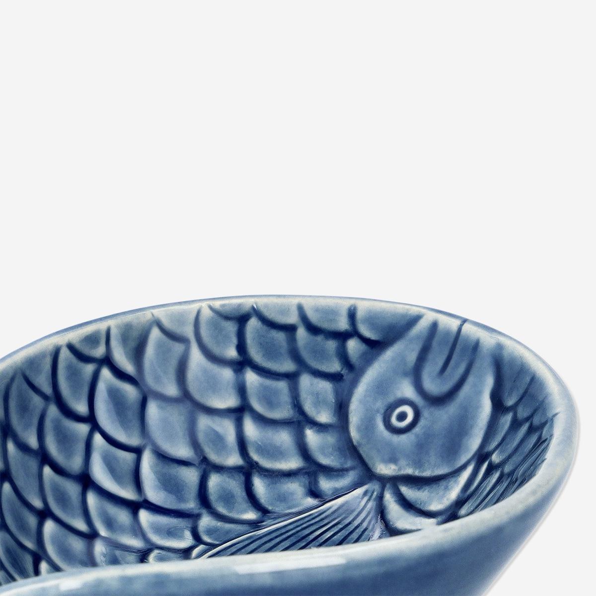 Navy fish shaped bowl - small