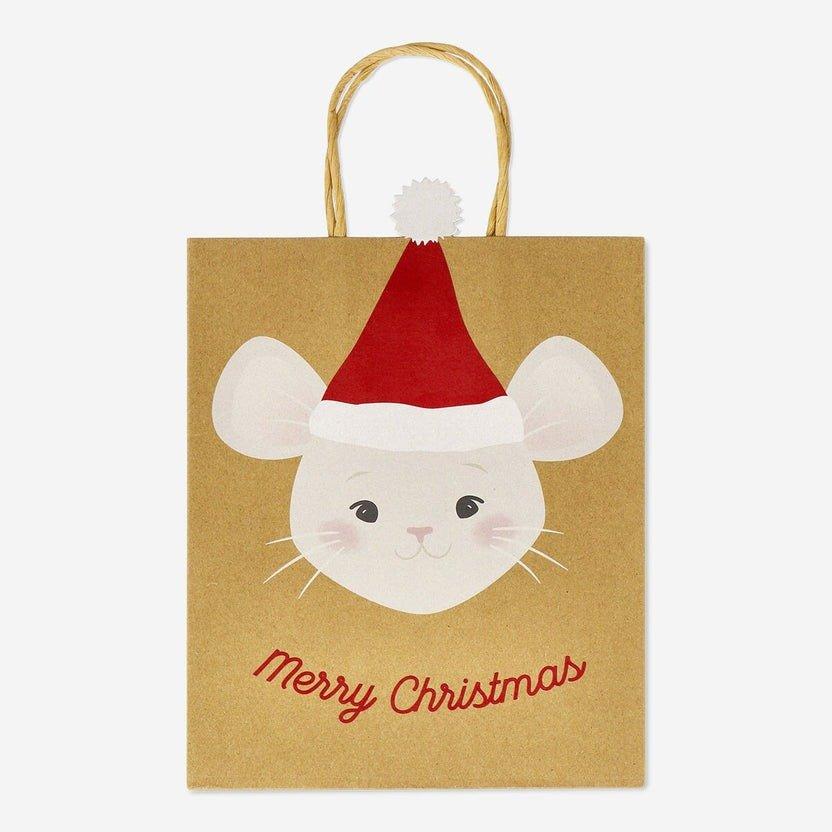 Multicolour mouse shaped gift bag