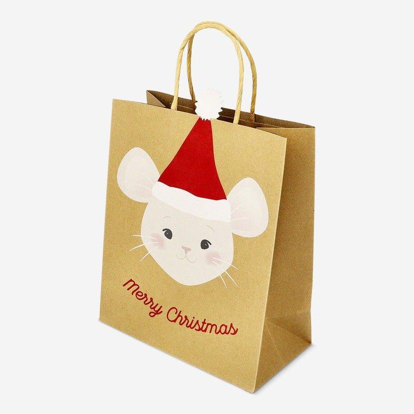 Multicolour mouse shaped gift bag