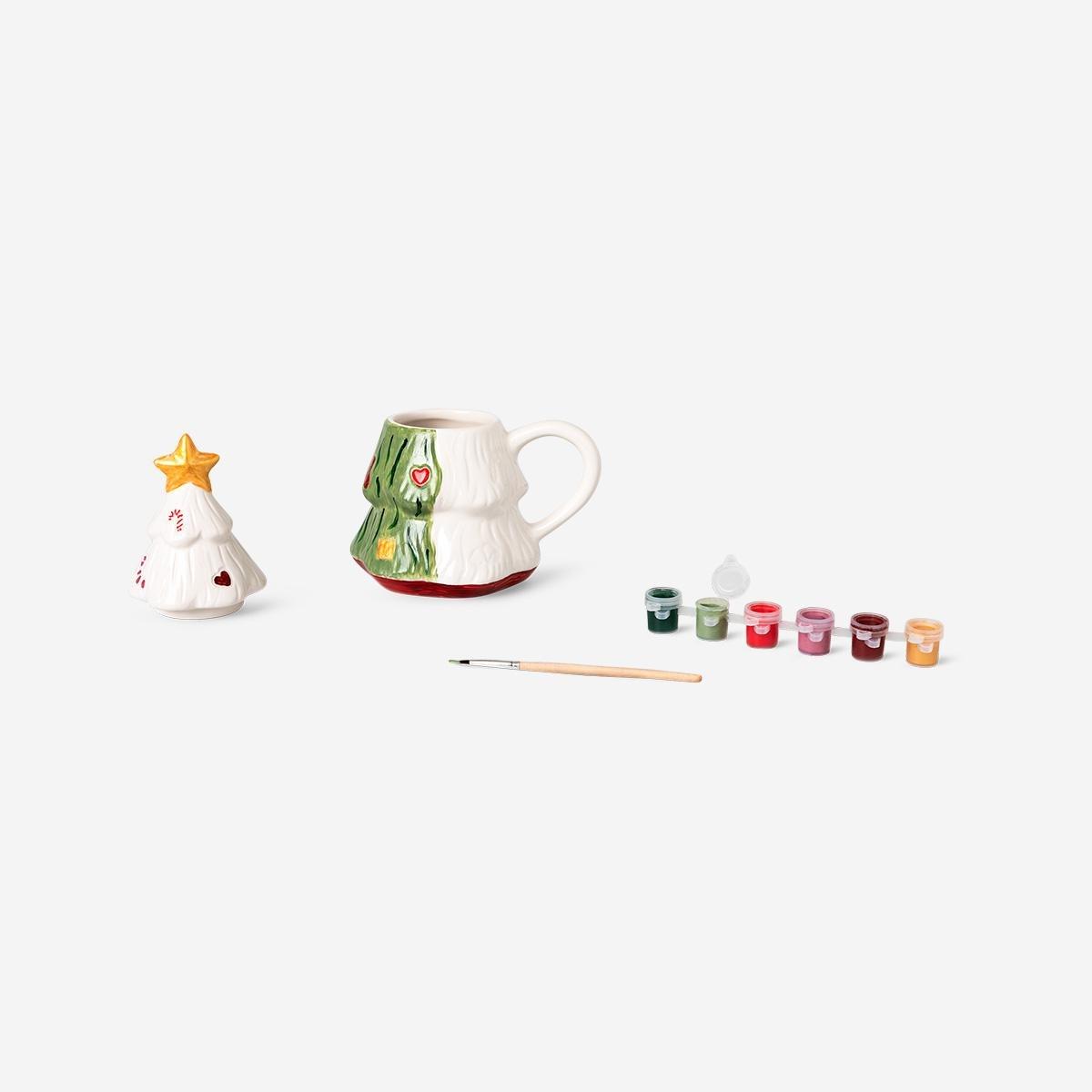 Multicolour Diy Christmas Mug - 300 Ml