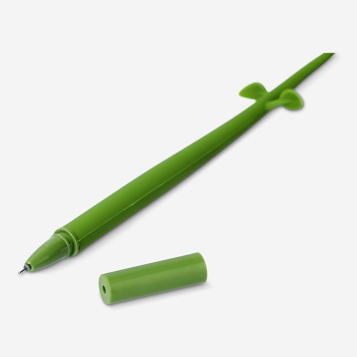 Multicolour rose shaped ballpoint pen