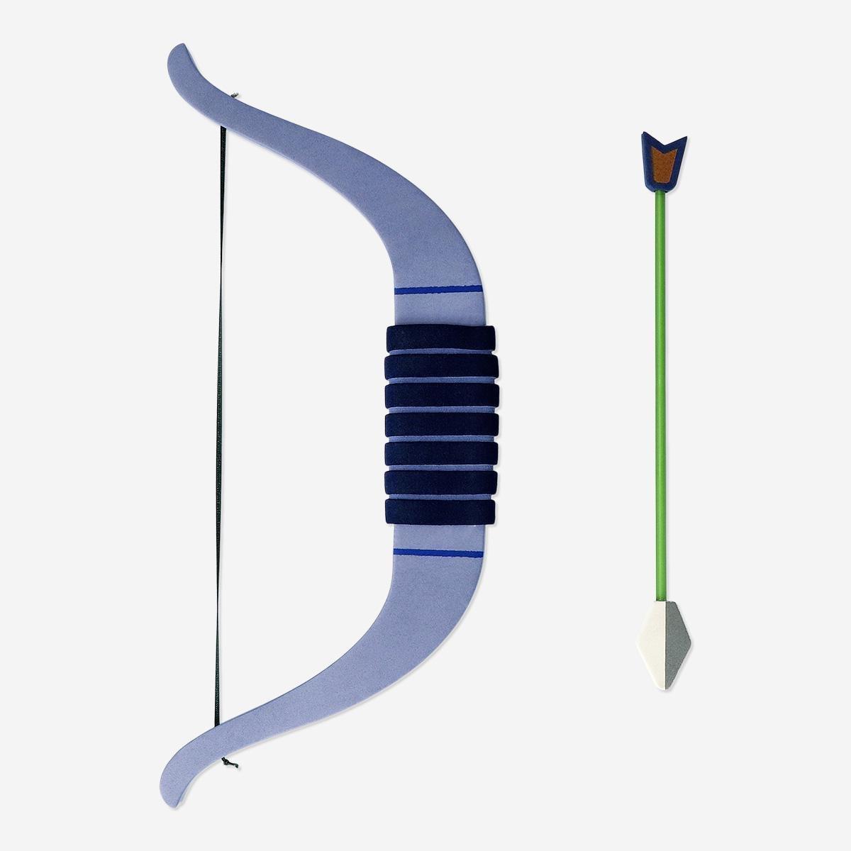 Multicolour foam bow and arrow