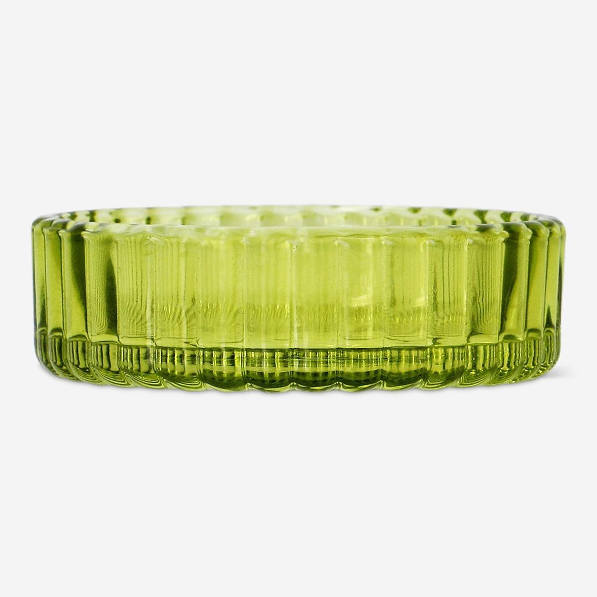 Green stackable trinket tray for jewellery