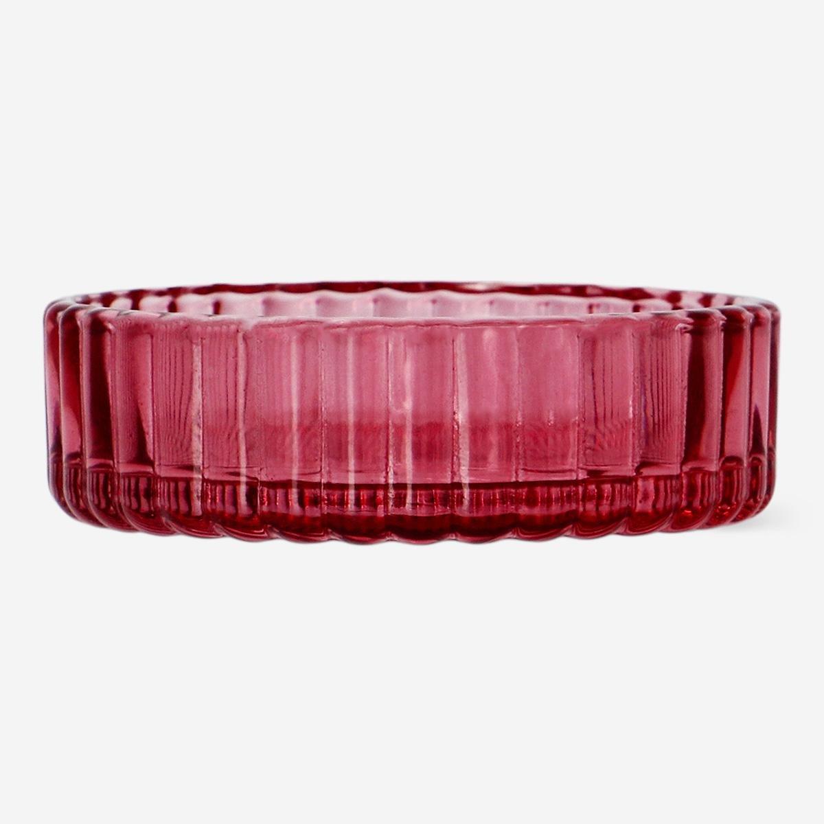 Pink stackable trinket tray for jewellery