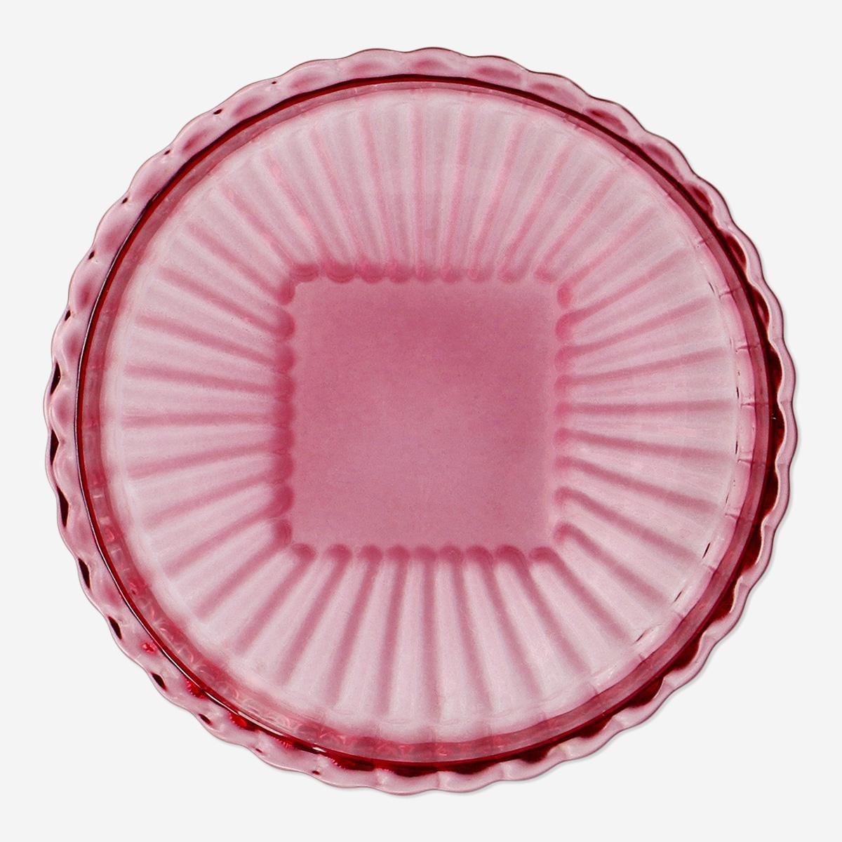 Pink stackable trinket tray for jewellery