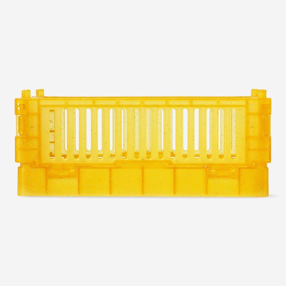 Orange foldable storage box - small