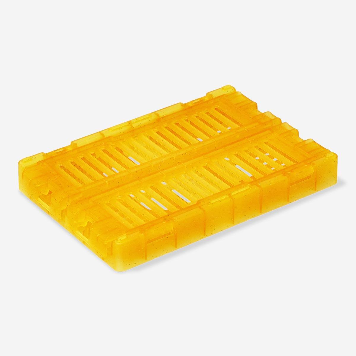Orange foldable storage box - small