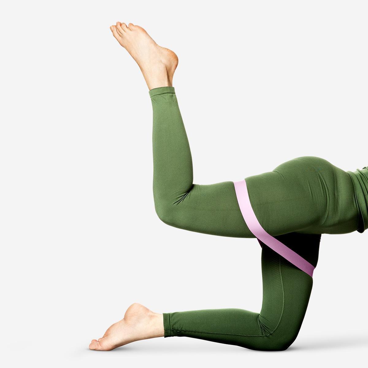Pink exercise band - medium resistance
