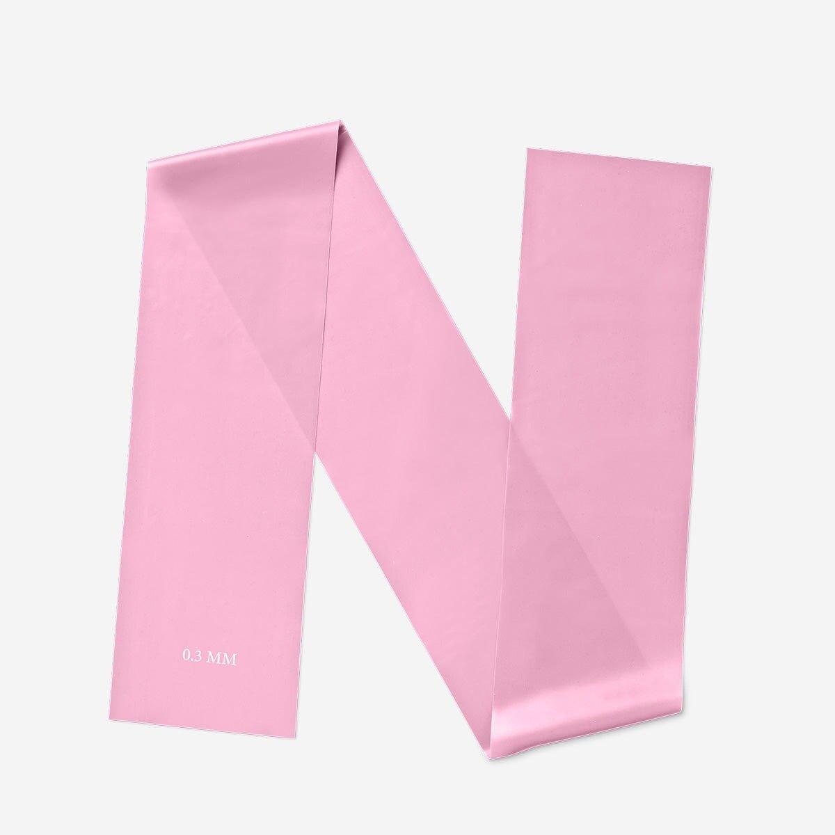 Pink exercise band - medium resistance