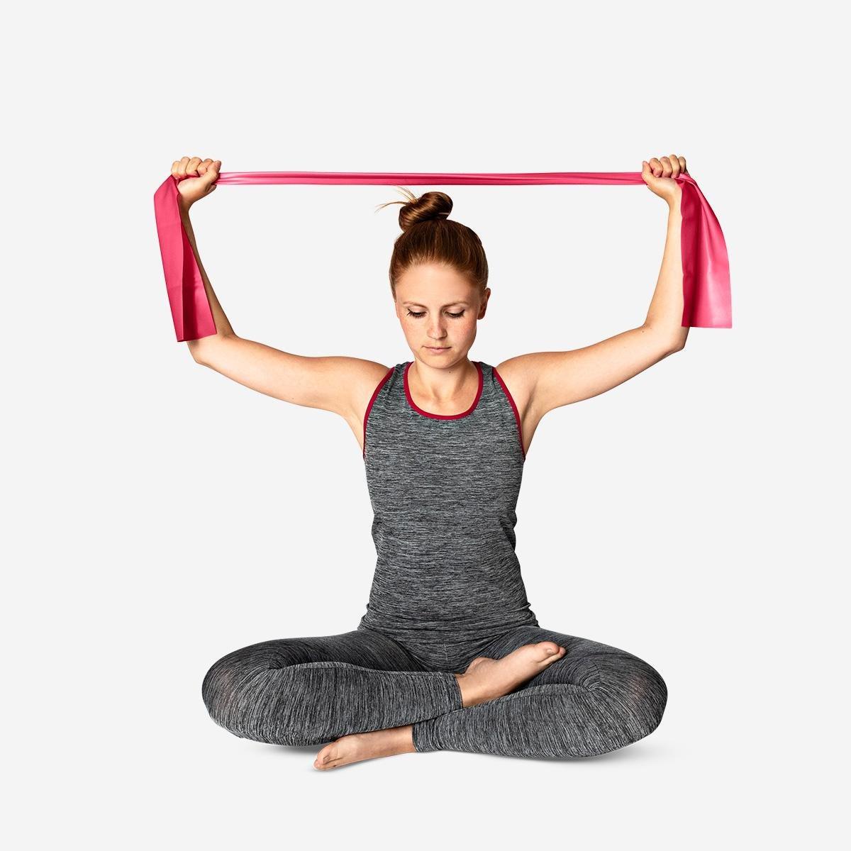 Pink exercise band - heavy resistance