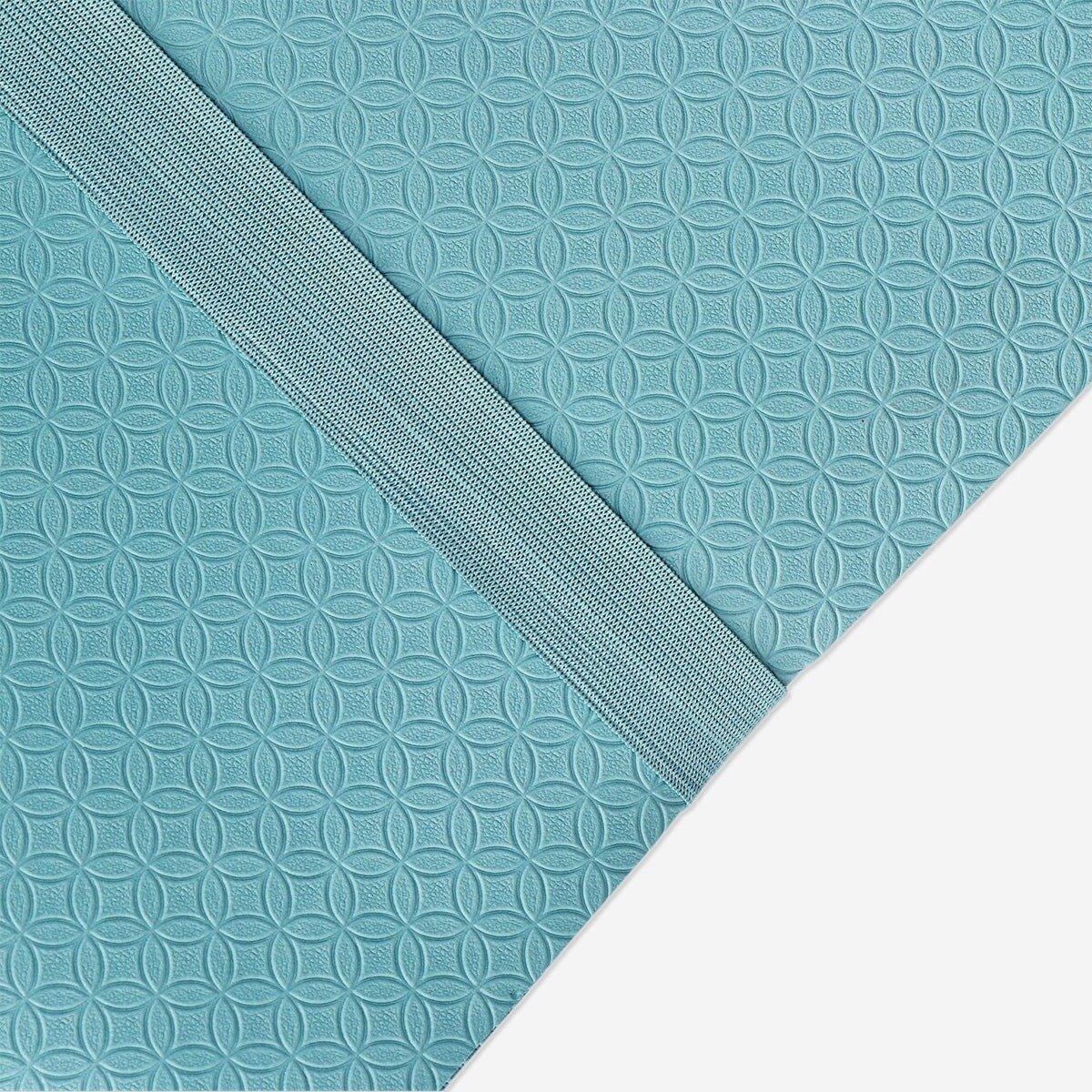 Blue foldable gymnastics mat