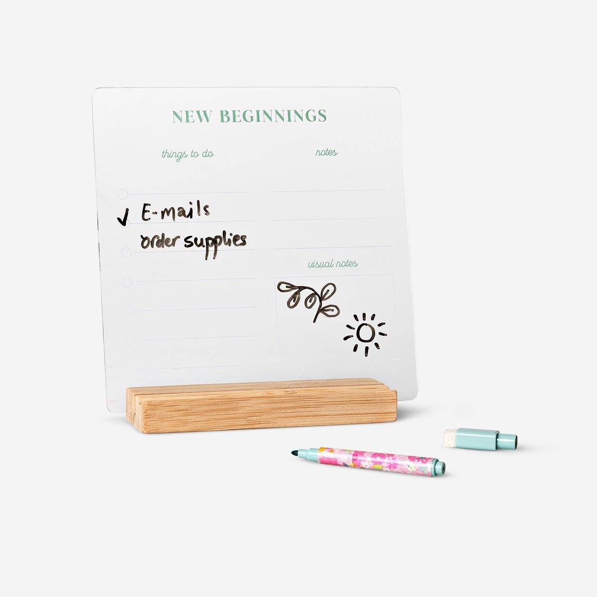 Multicolour floral acrylic planner board