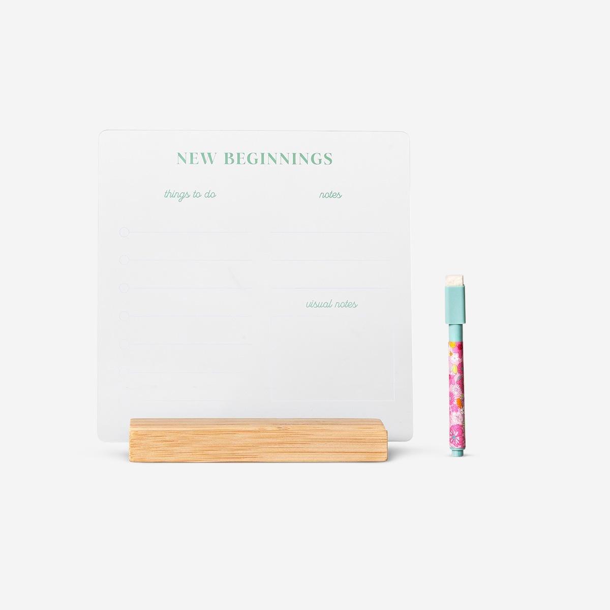 Multicolour floral acrylic planner board