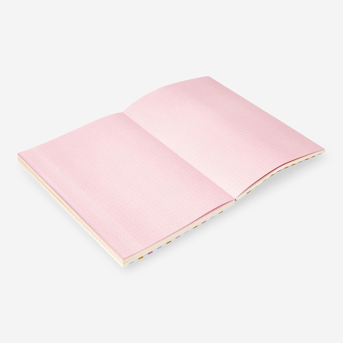 Multicolour bullet planner with coloured pages