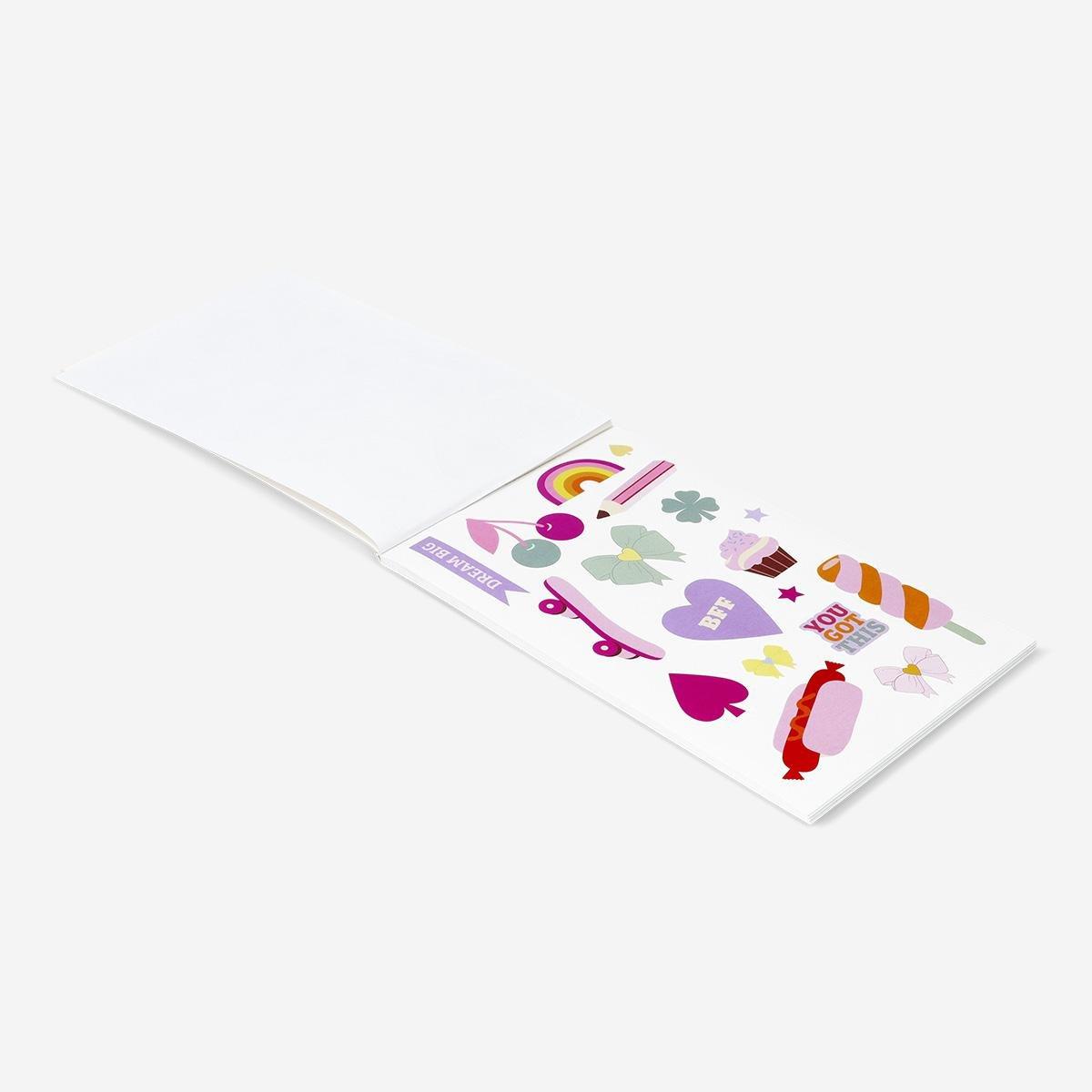 Multicolour icon sticker sheets - 20 pcs