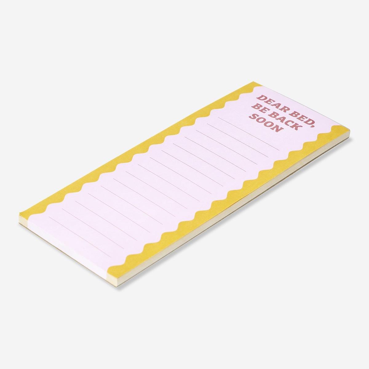 Multicolour notepad for nightly notes