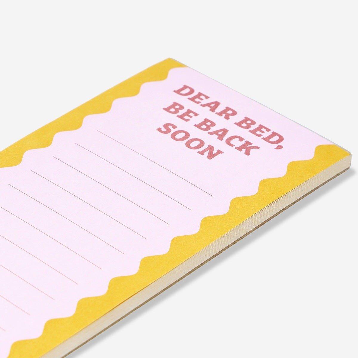 Multicolour notepad for nightly notes