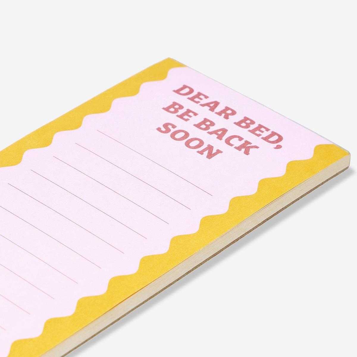 Multicolour notepad for nightly notes