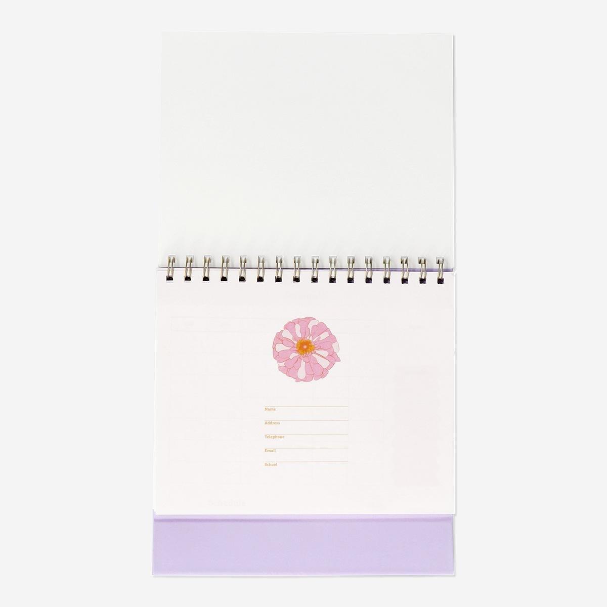 Multicolour gradient desk study planner - english