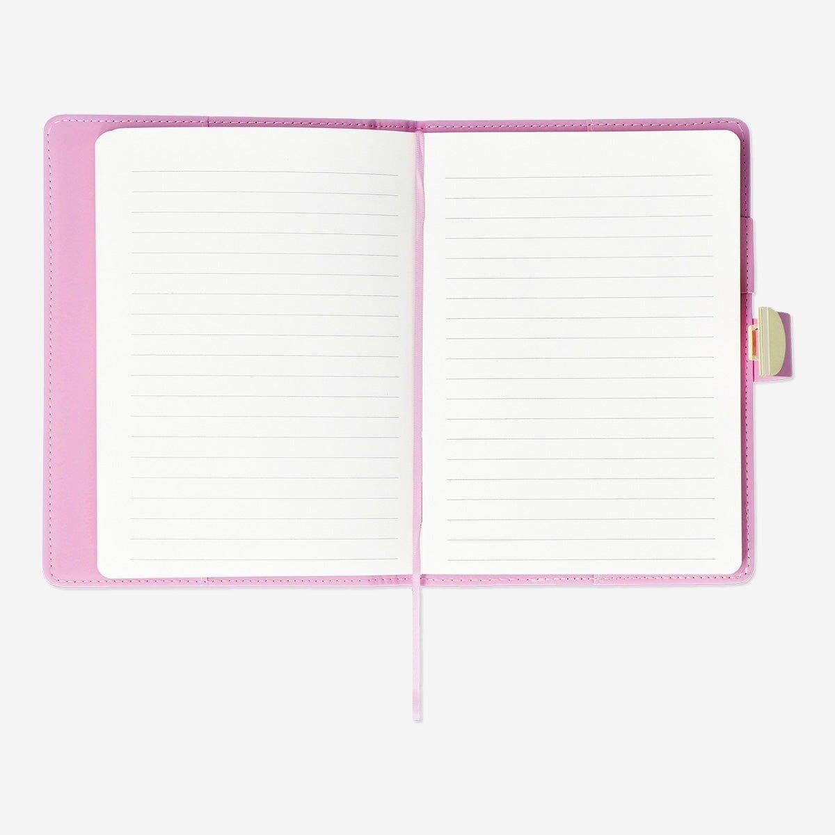 Pink diary with combination lock