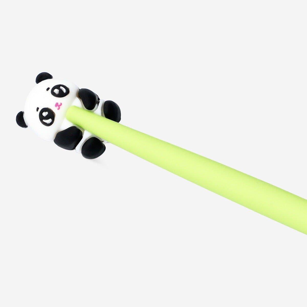 Multicolour gel ink pen with panda topper