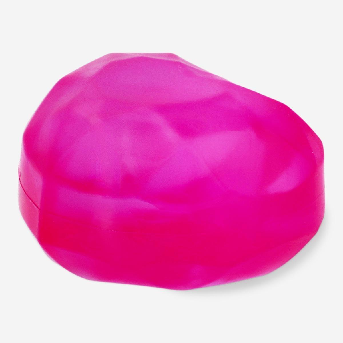 Pink heart-shaped squeeze toy