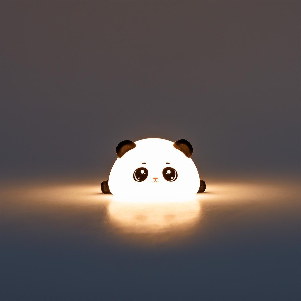 Multicolour colour-changing panda lamp